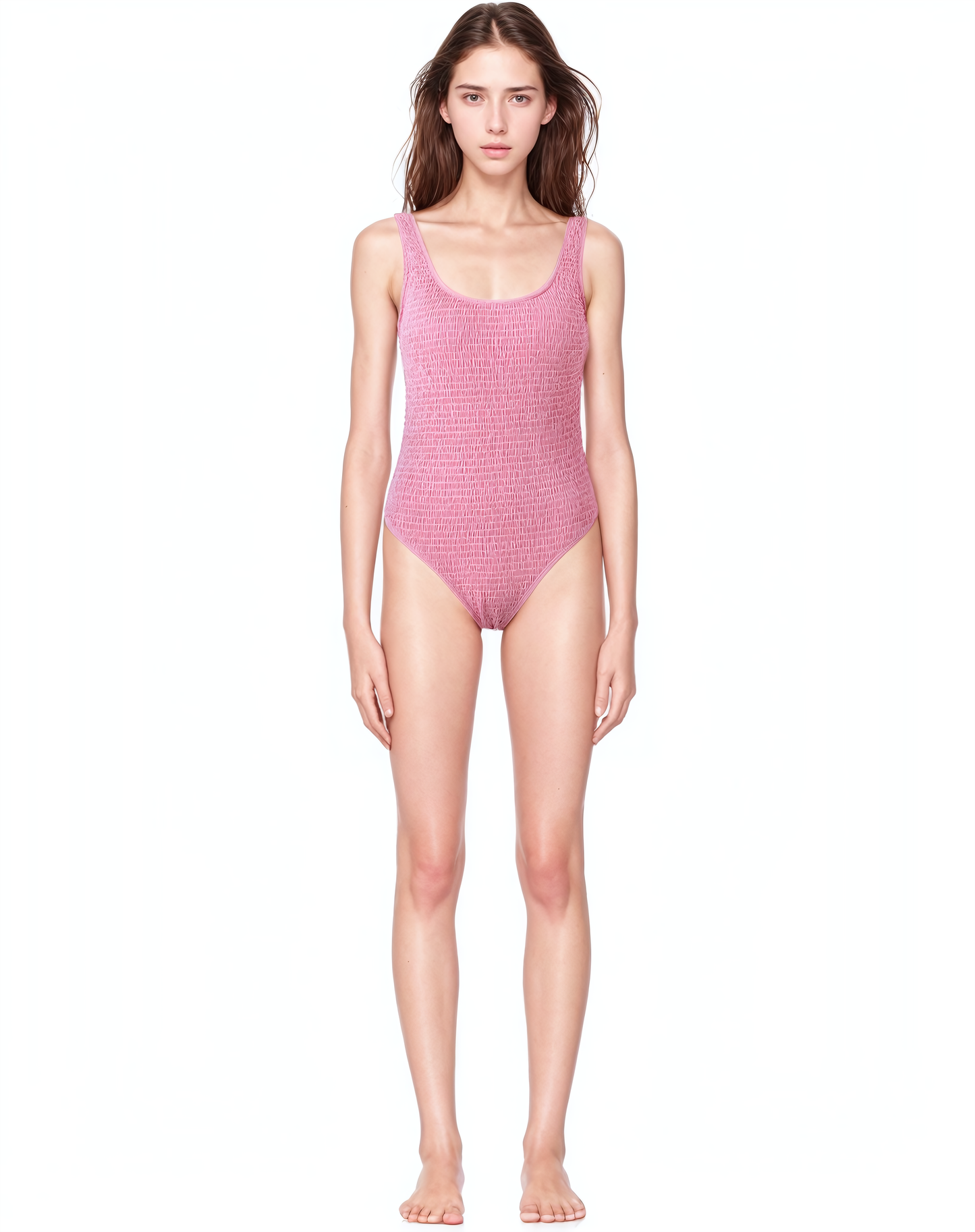 Shirring Open Swimsuit