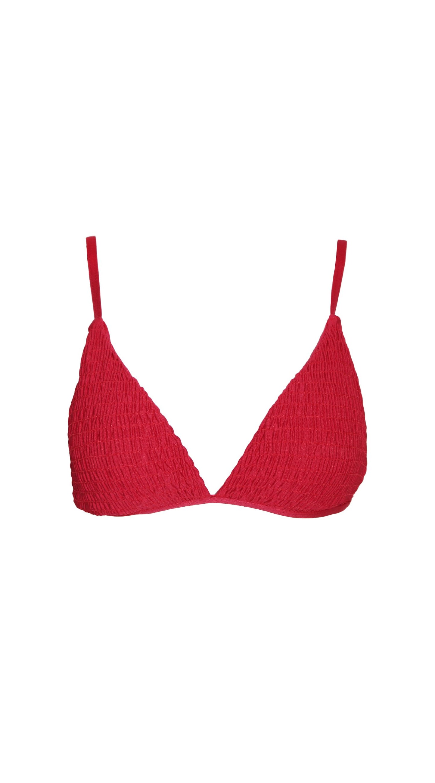 Shirring Triangle Top