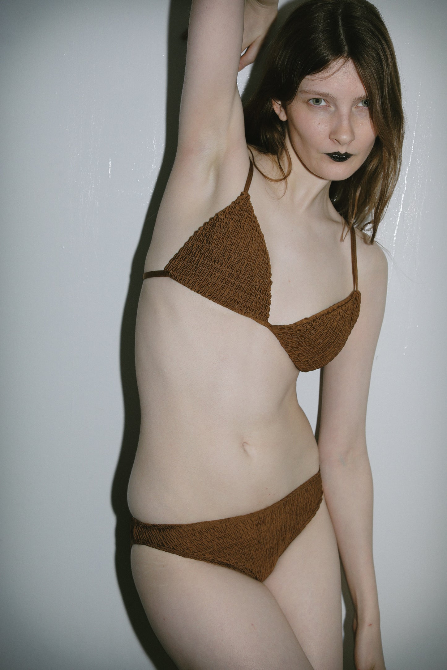 Shirring Triangle Top