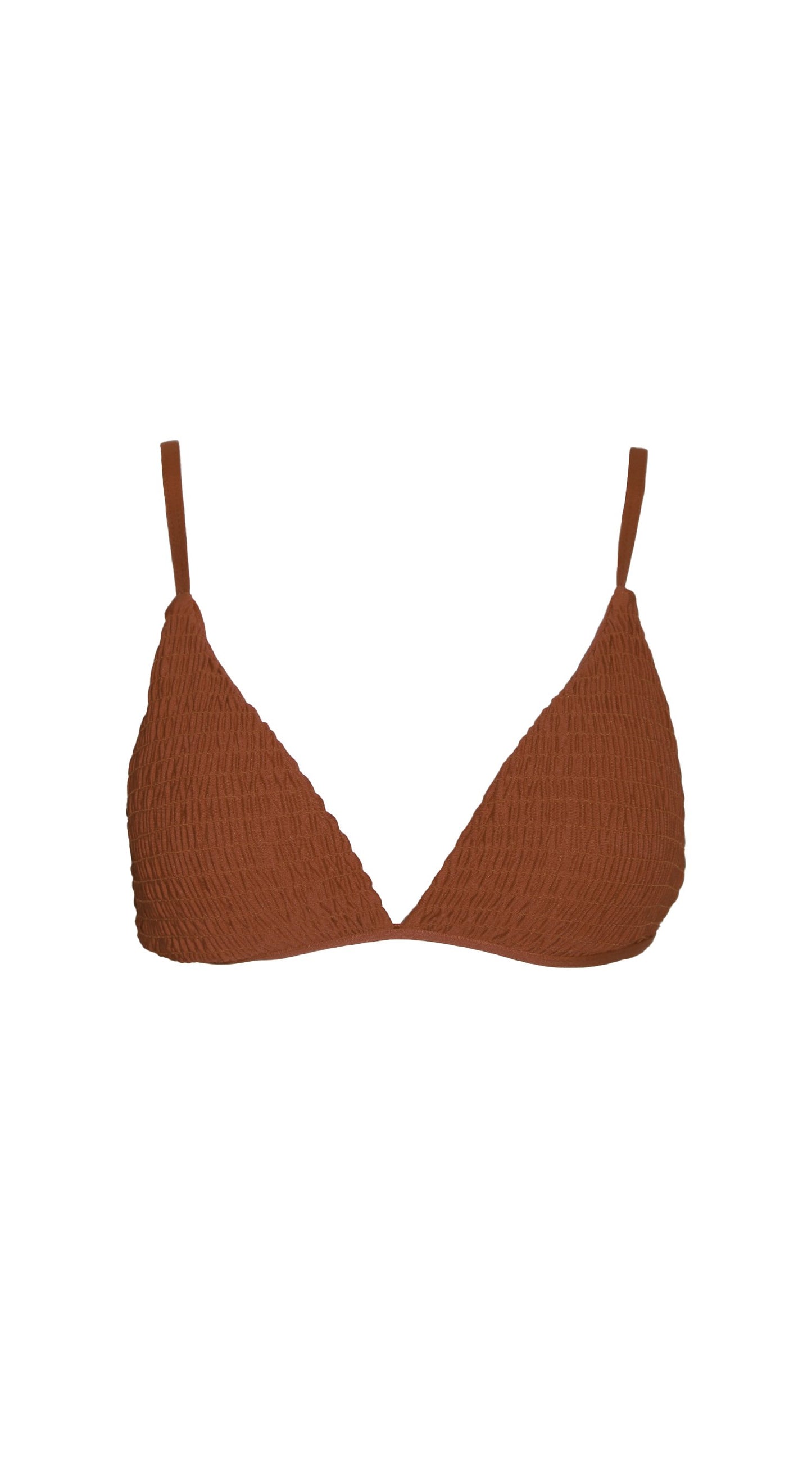 Shirring Triangle Top