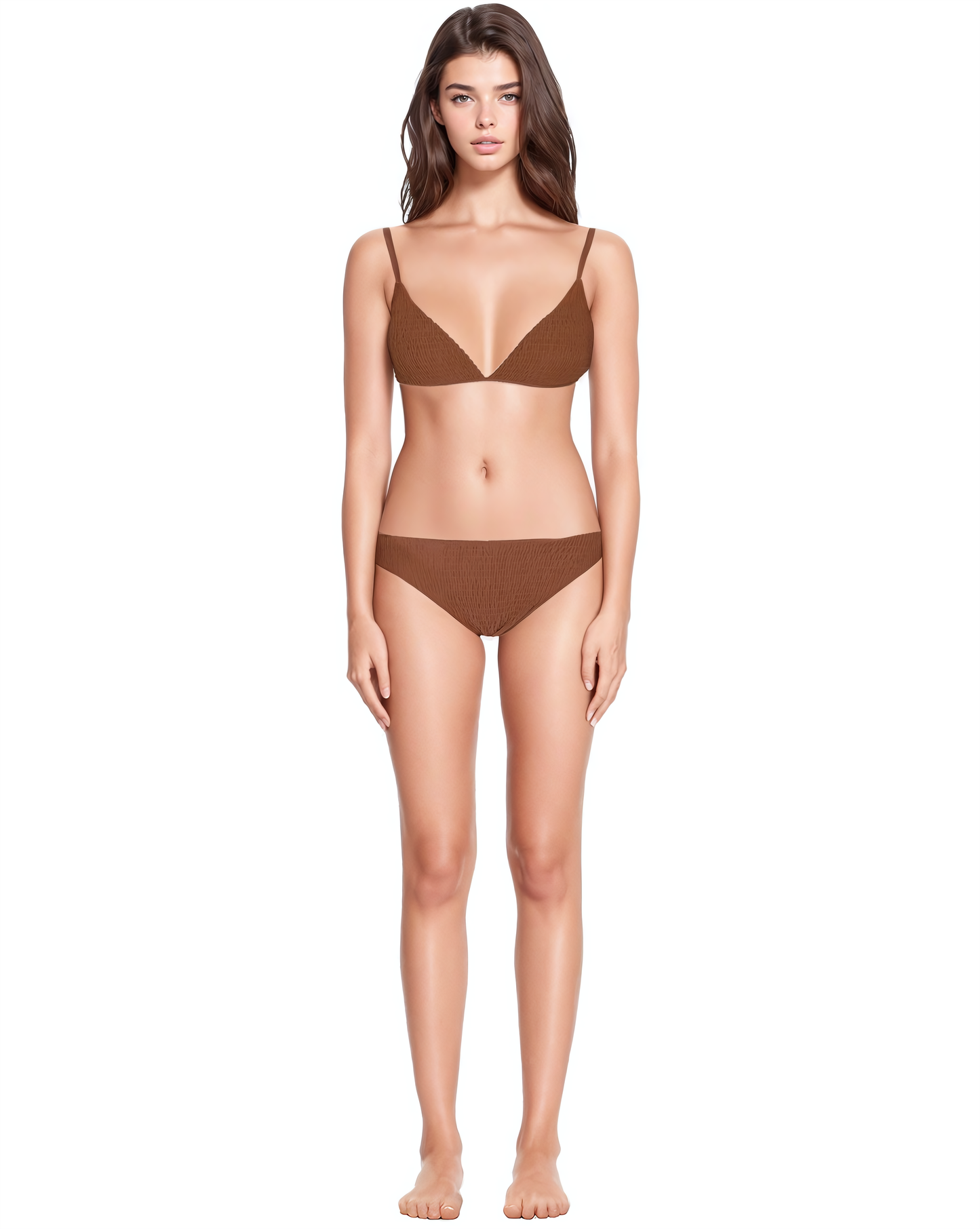 Shirring Triangle Top