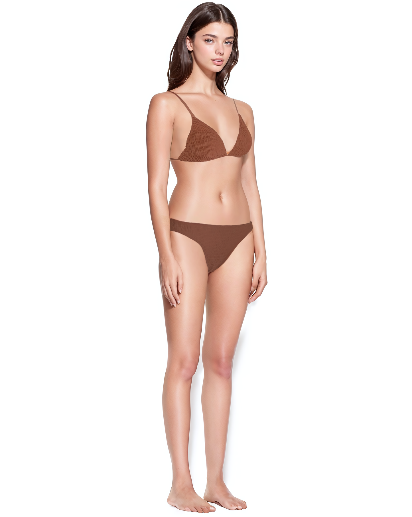 Shirring Triangle Top