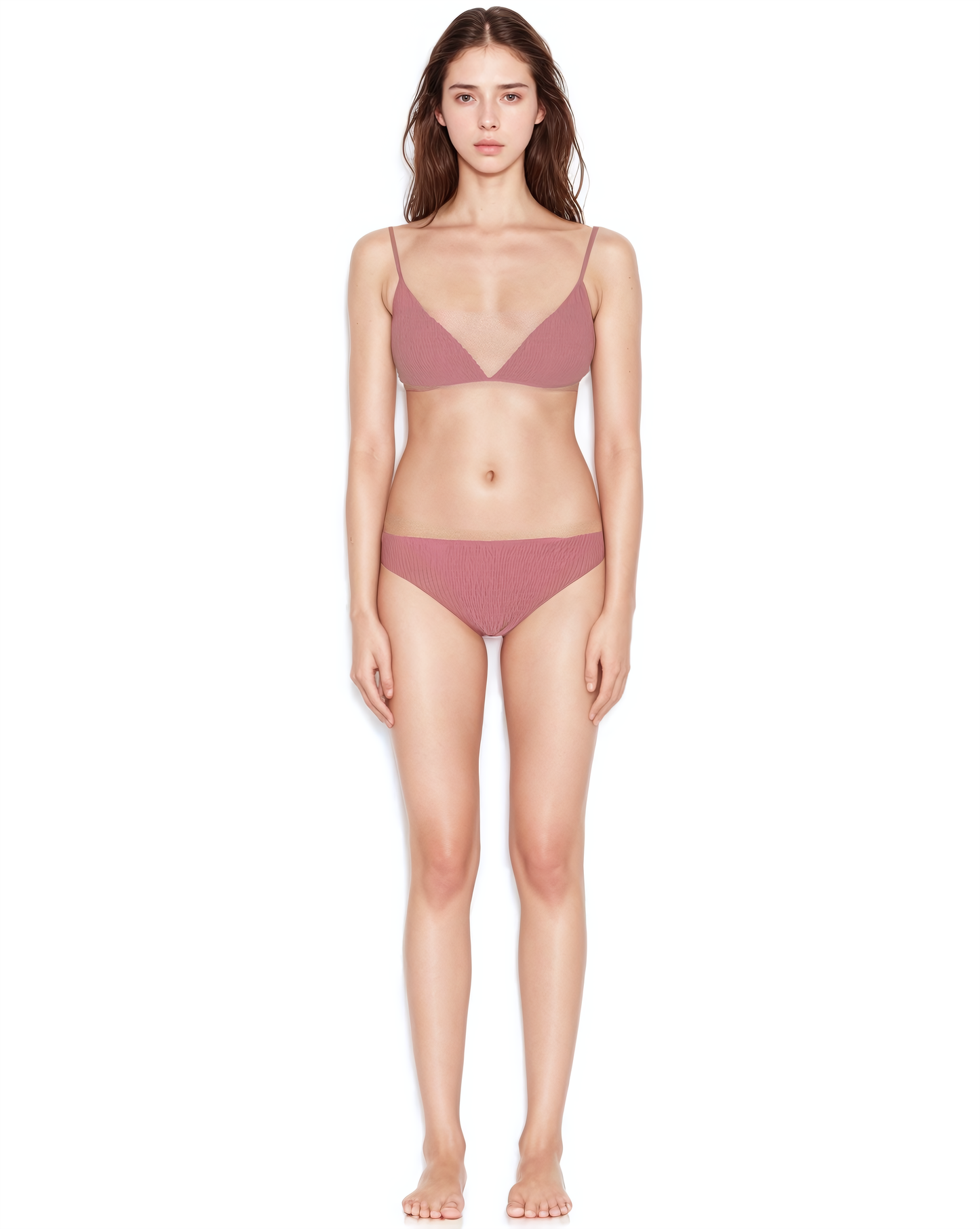 Shirring Triangle Top