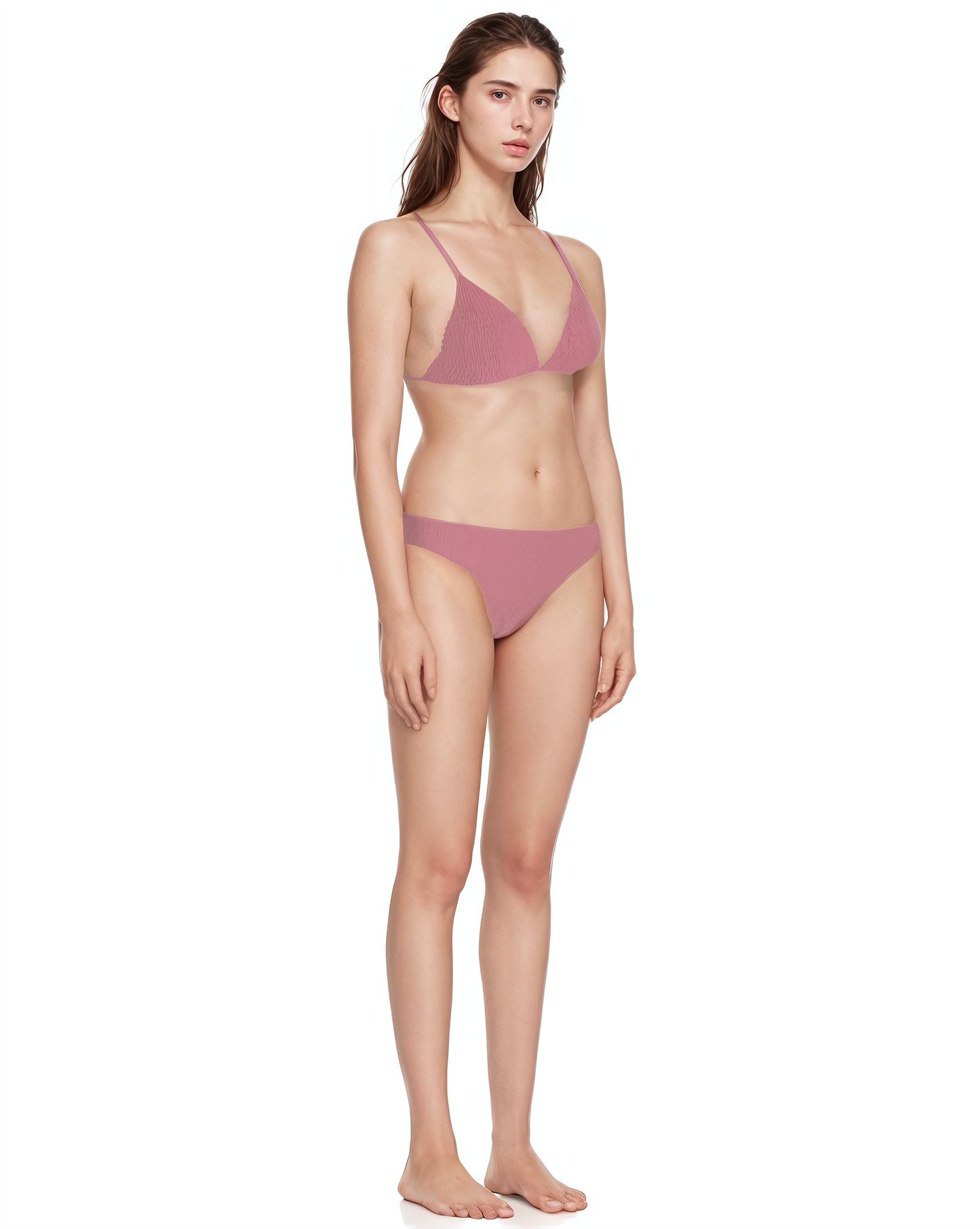 Shirring Triangle Top