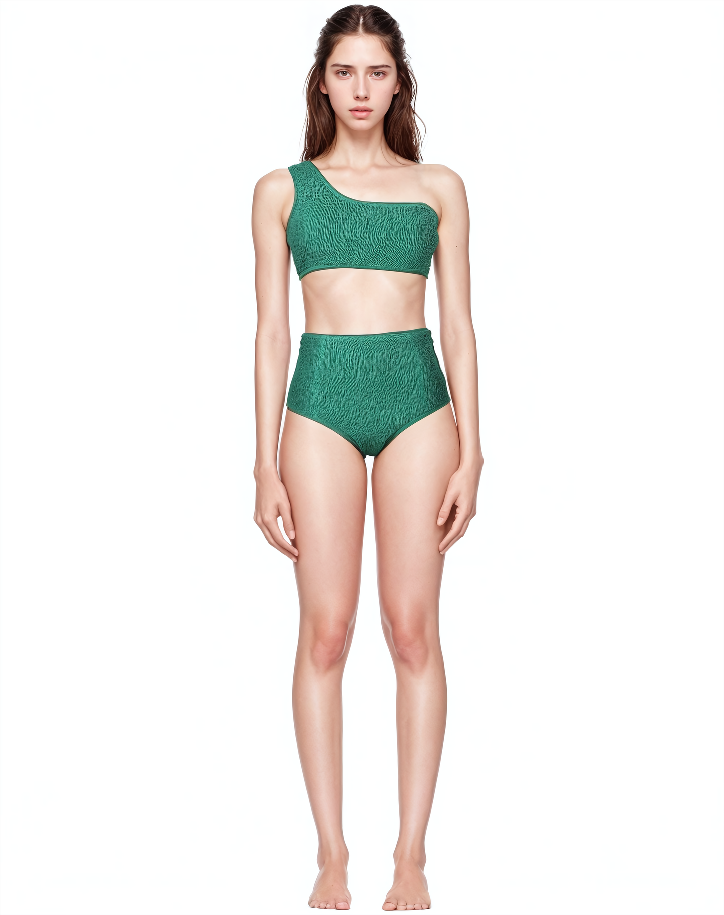 Shirring Oneshoulder Top