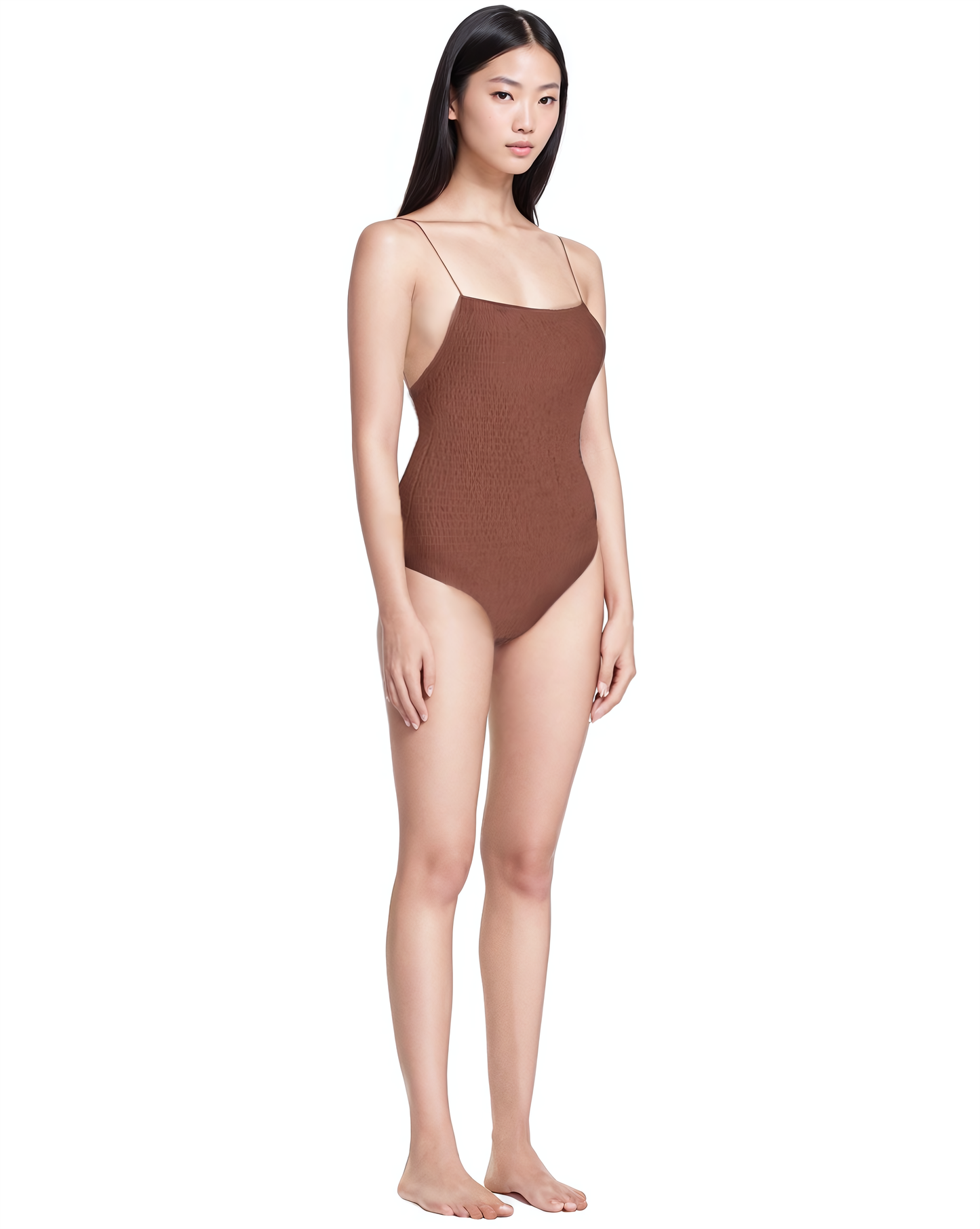 Spaghetti Swimsuit シャーリング ワンピース水着 | MIZUASOBI 公式 Spaghetti Swimsuit シャーリング ワンピース水着 | MIZUASOBI 公式