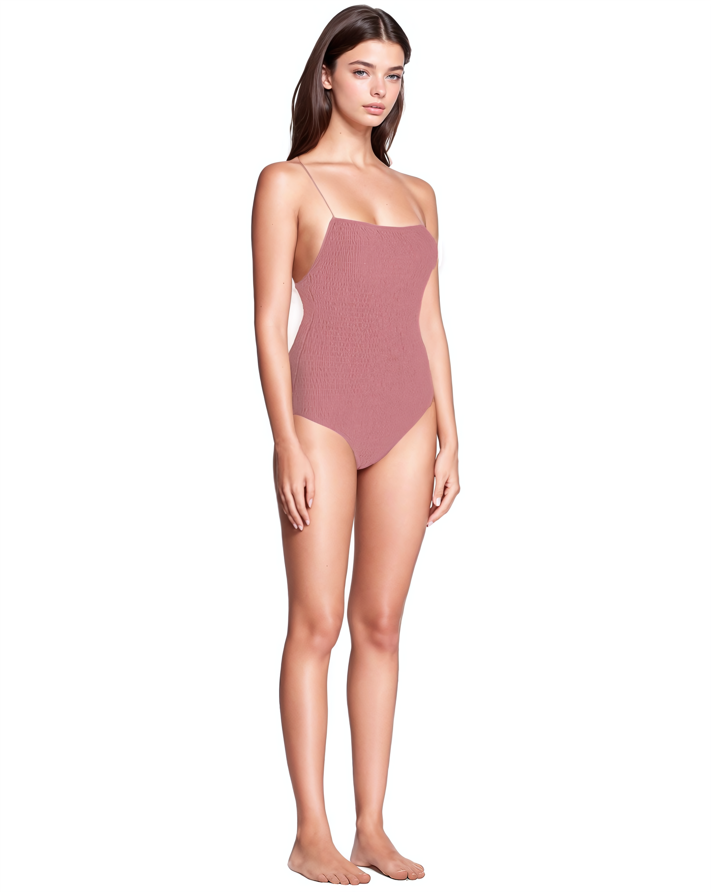 Spaghetti Swimsuit シャーリング ワンピース水着 | MIZUASOBI 公式 Spaghetti Swimsuit シャーリング ワンピース水着 | MIZUASOBI 公式