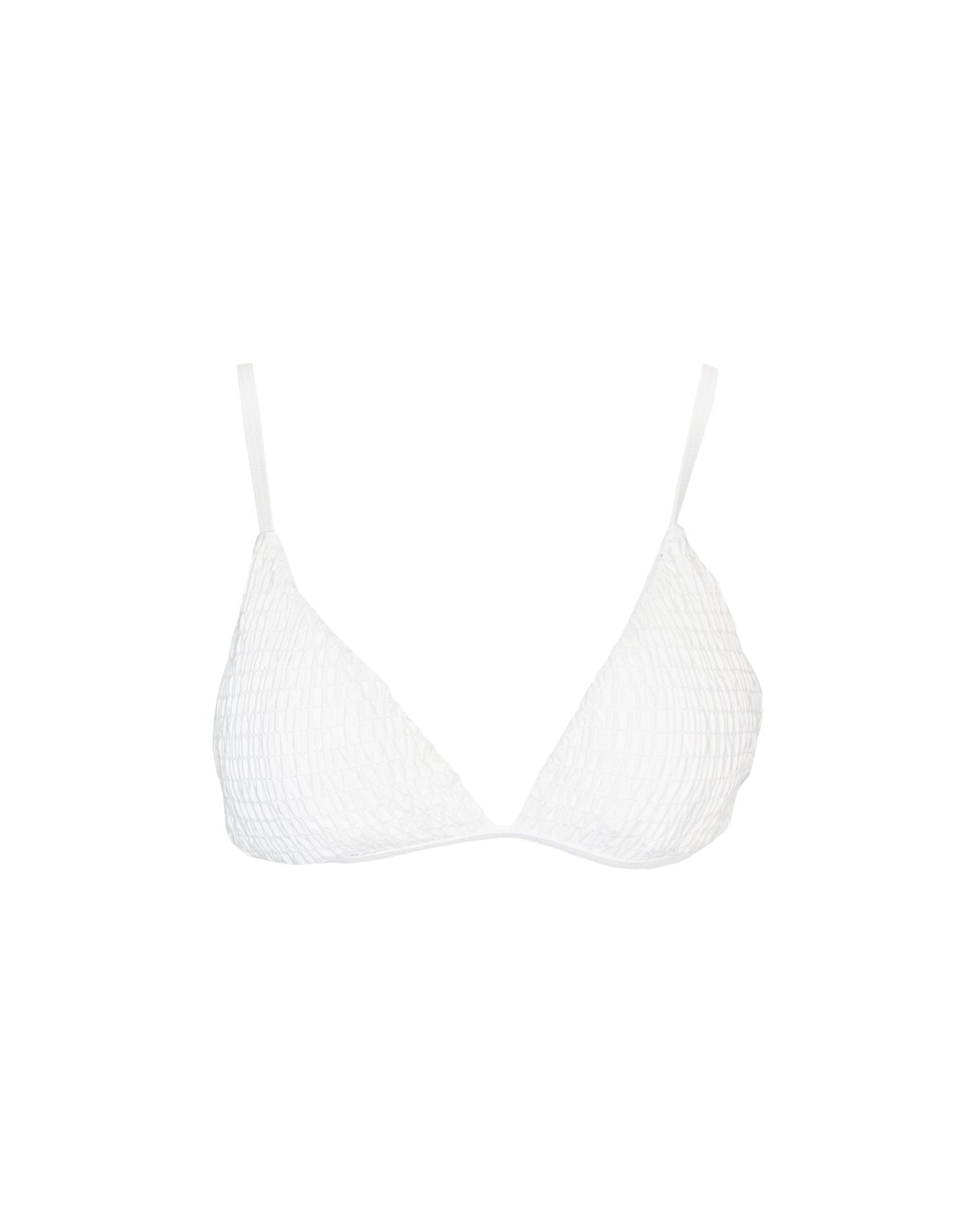 Shirring Triangle Top