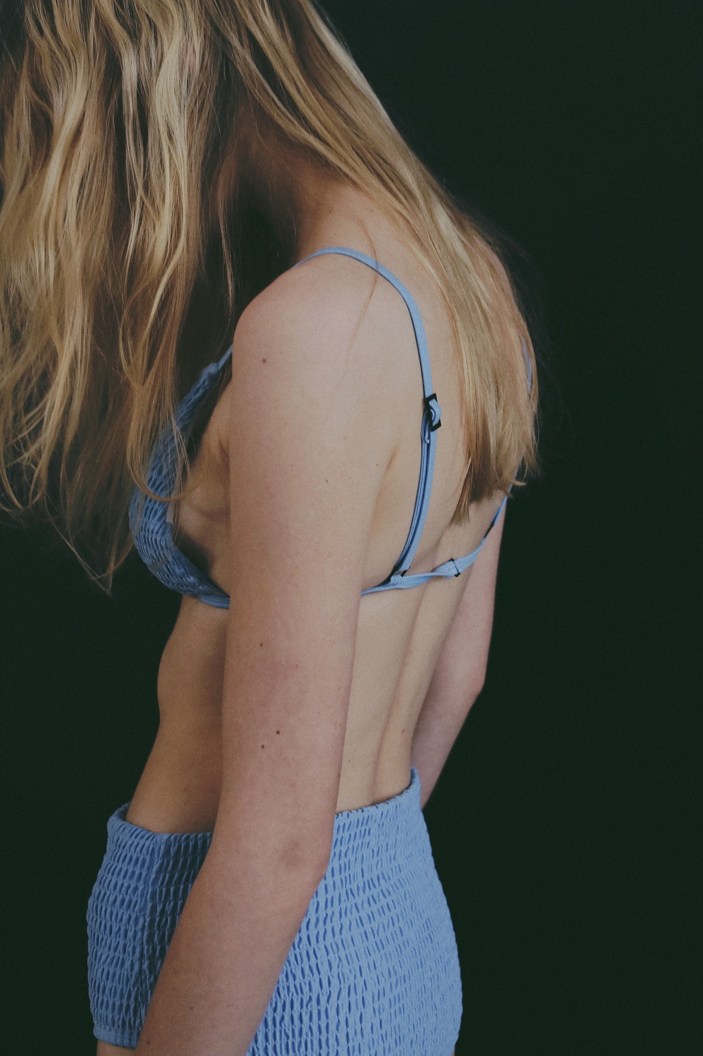 Shirring Triangle Top