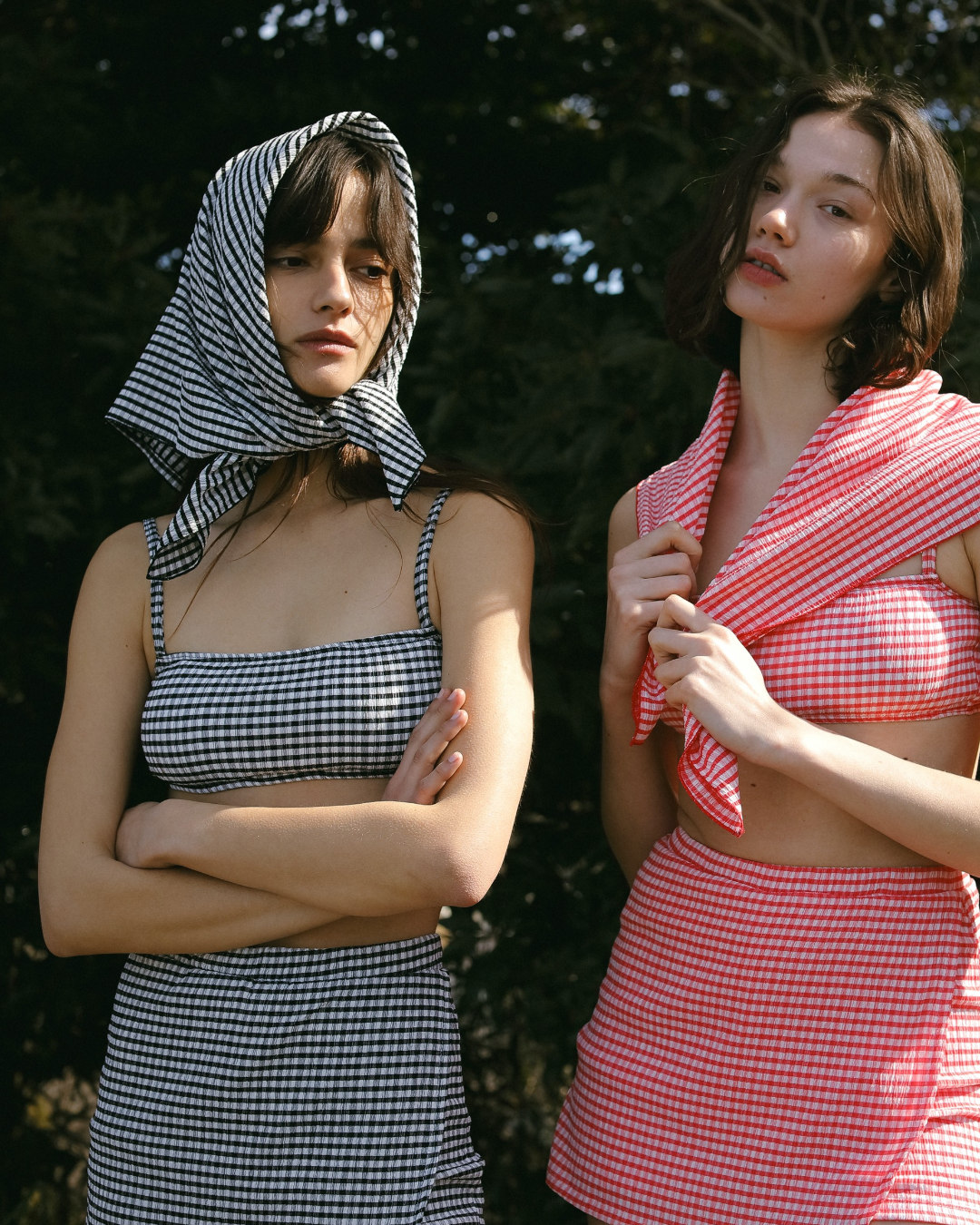 Gingham Check Top