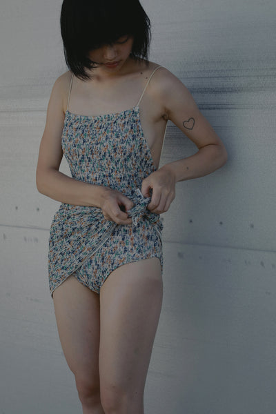 Spaghetti Flower Swimsuit | MIZUASOBI