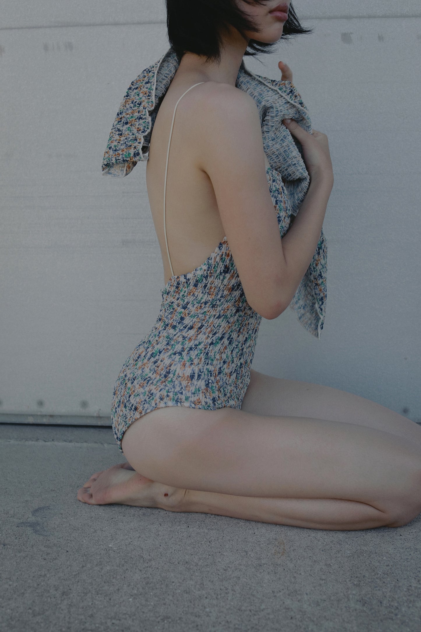 Spaghetti Flower Swimsuit