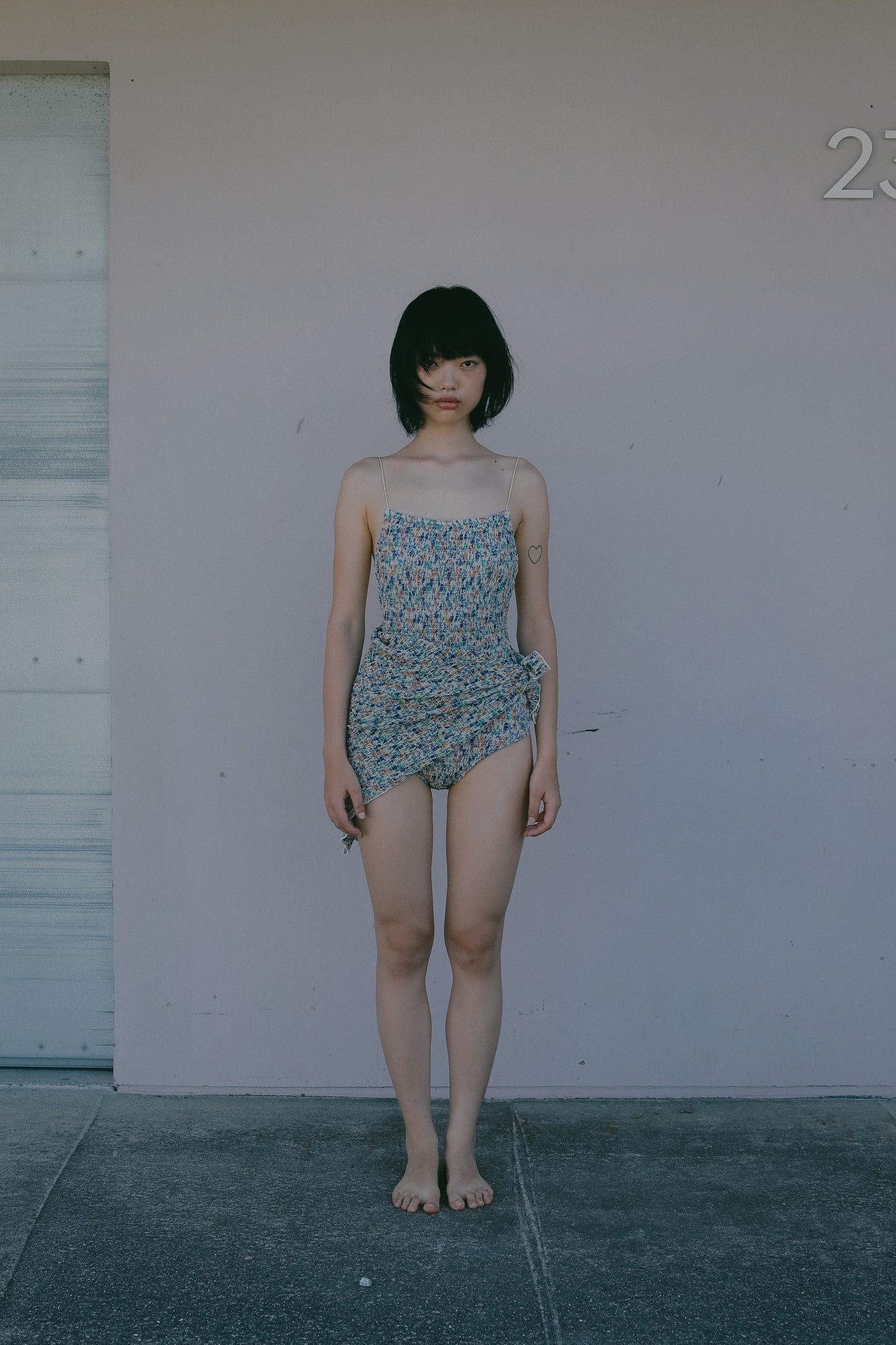 Spaghetti Flower Swimsuit