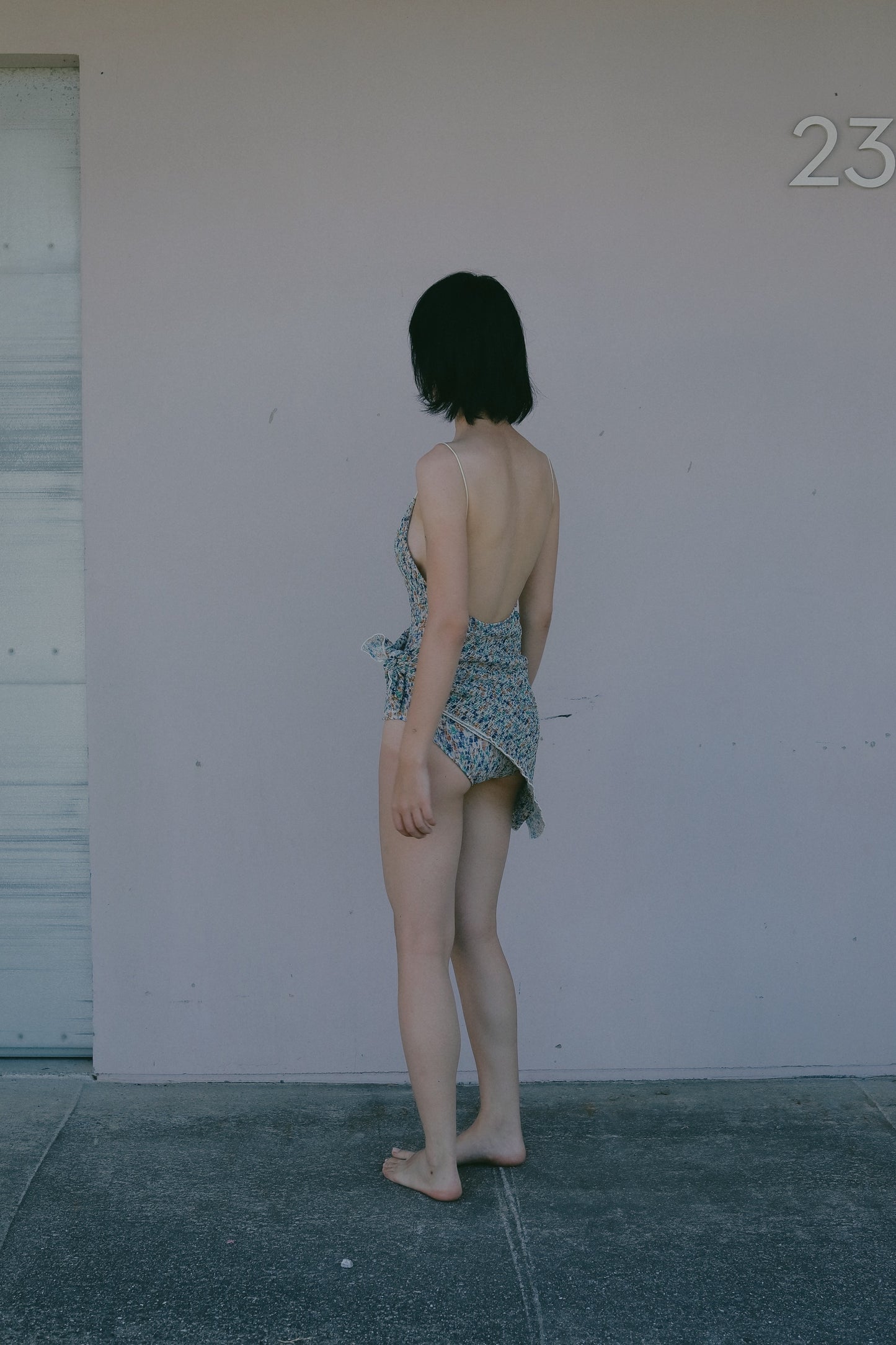 Spaghetti Flower Swimsuit