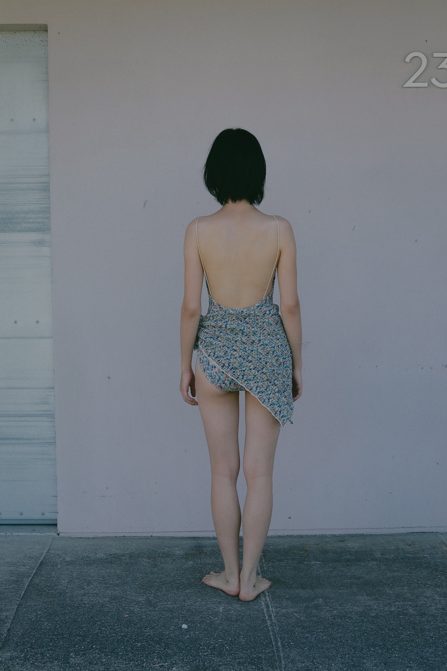 Spaghetti Flower Swimsuit