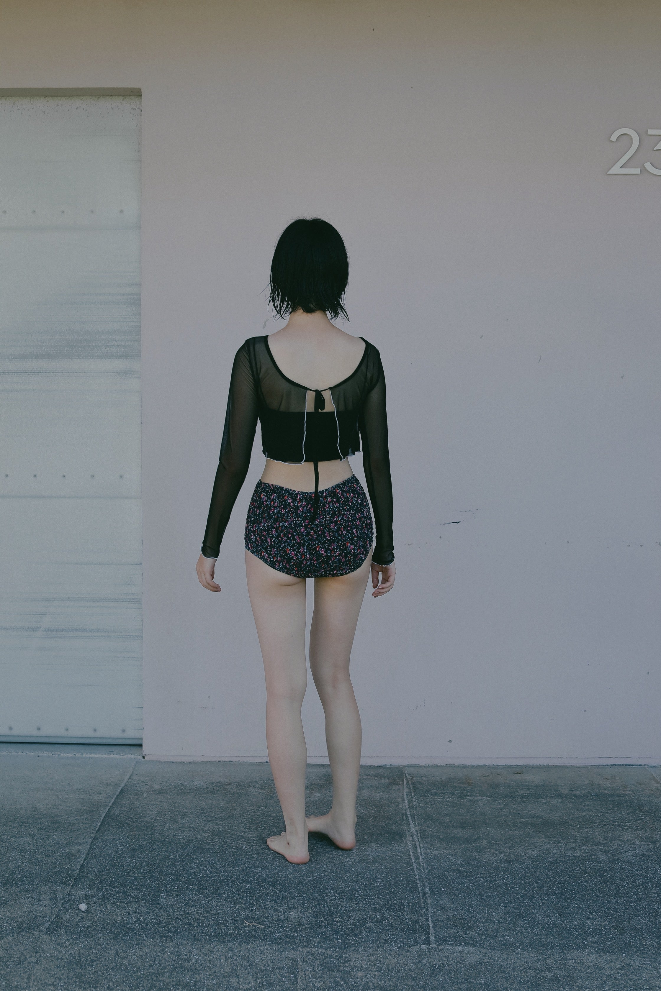 Sheer Cropd Top | MIZUASOBI