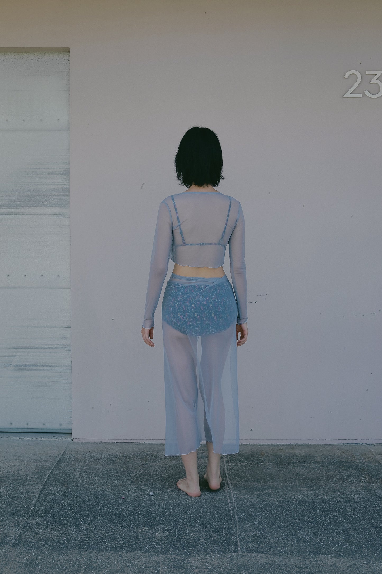 Sheer Wrap Skirt