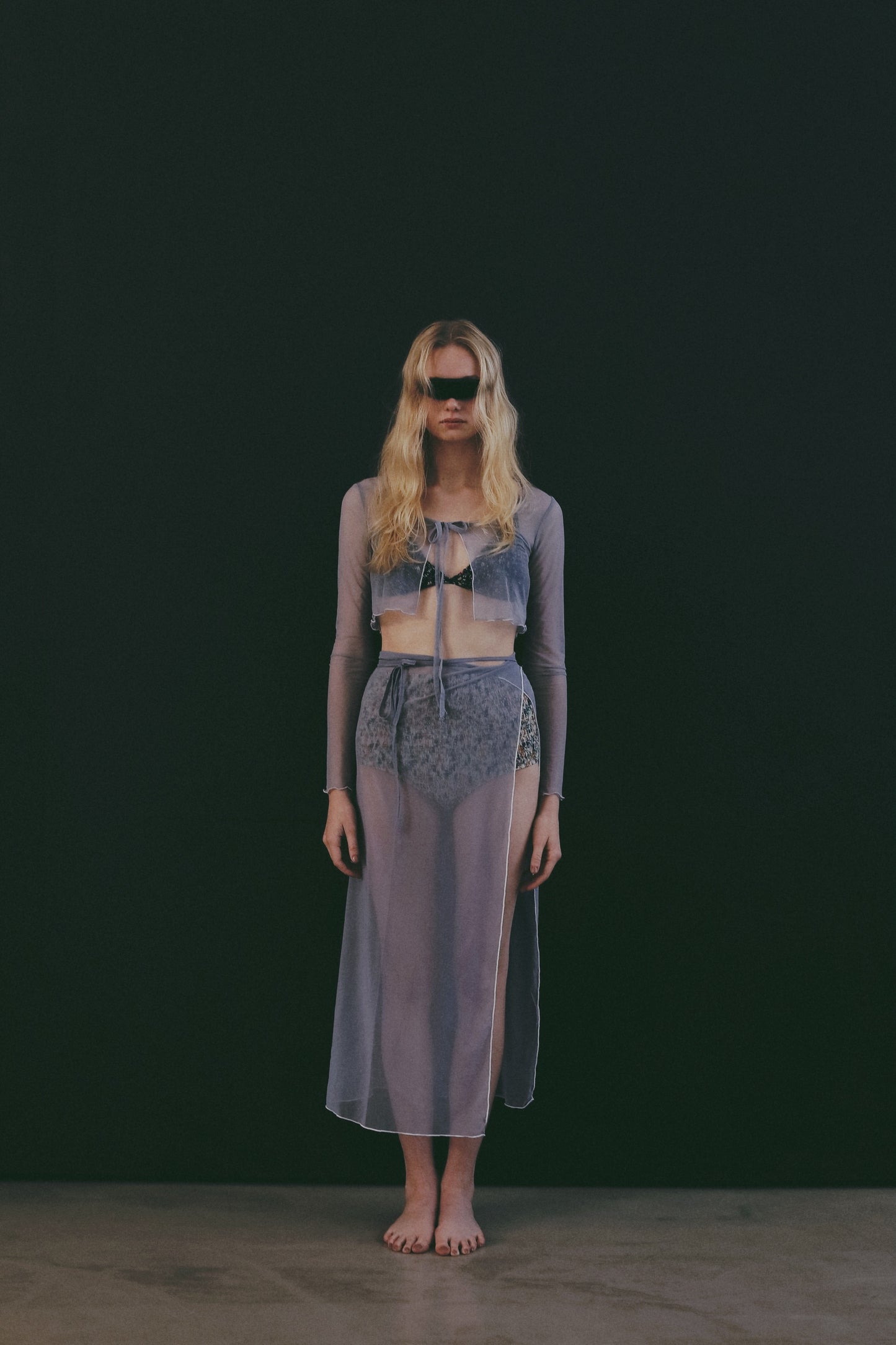 Sheer Wrap Skirt