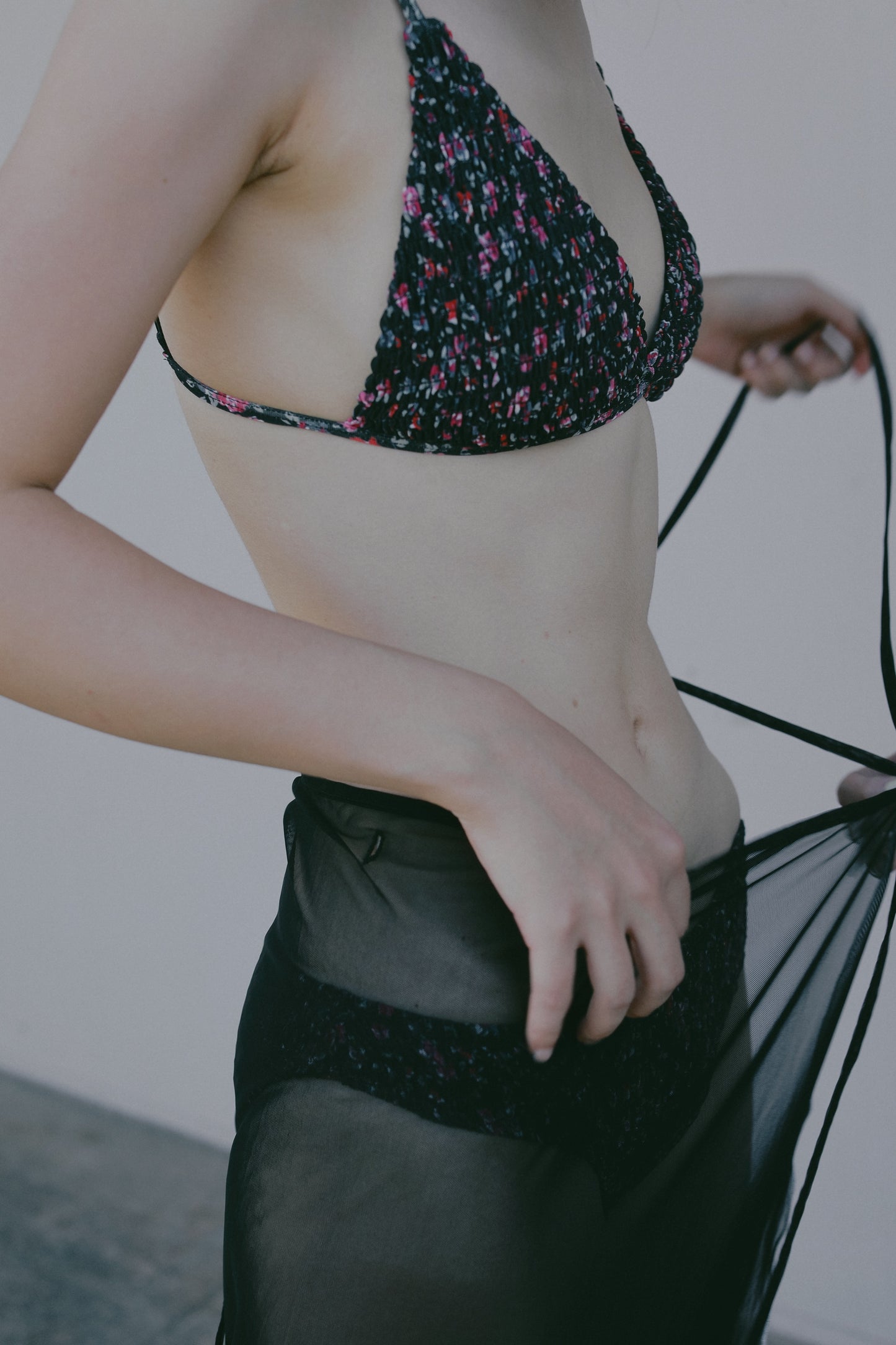 Shirring Flower Bottom