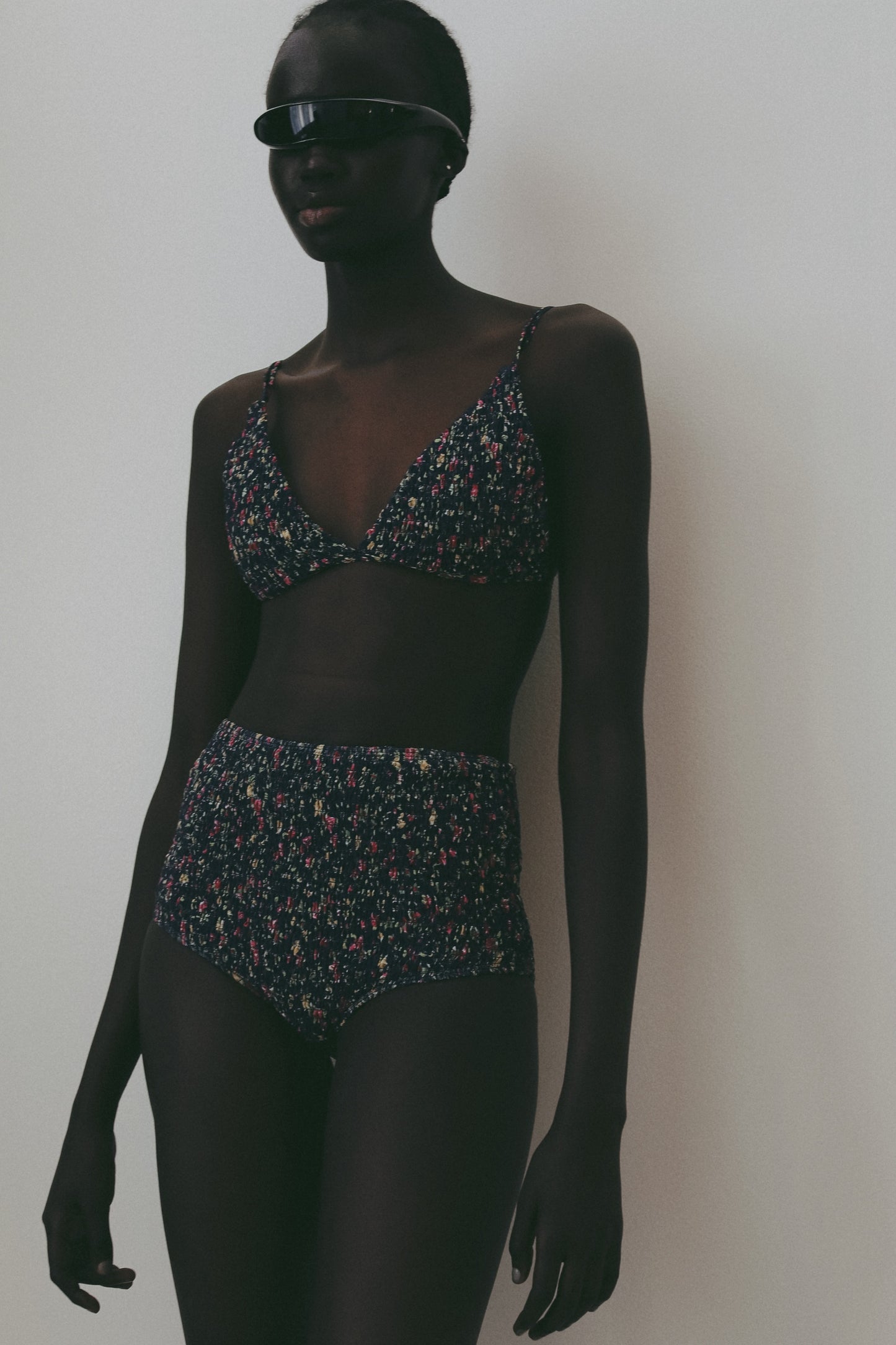 Shirring Flower High Bottom