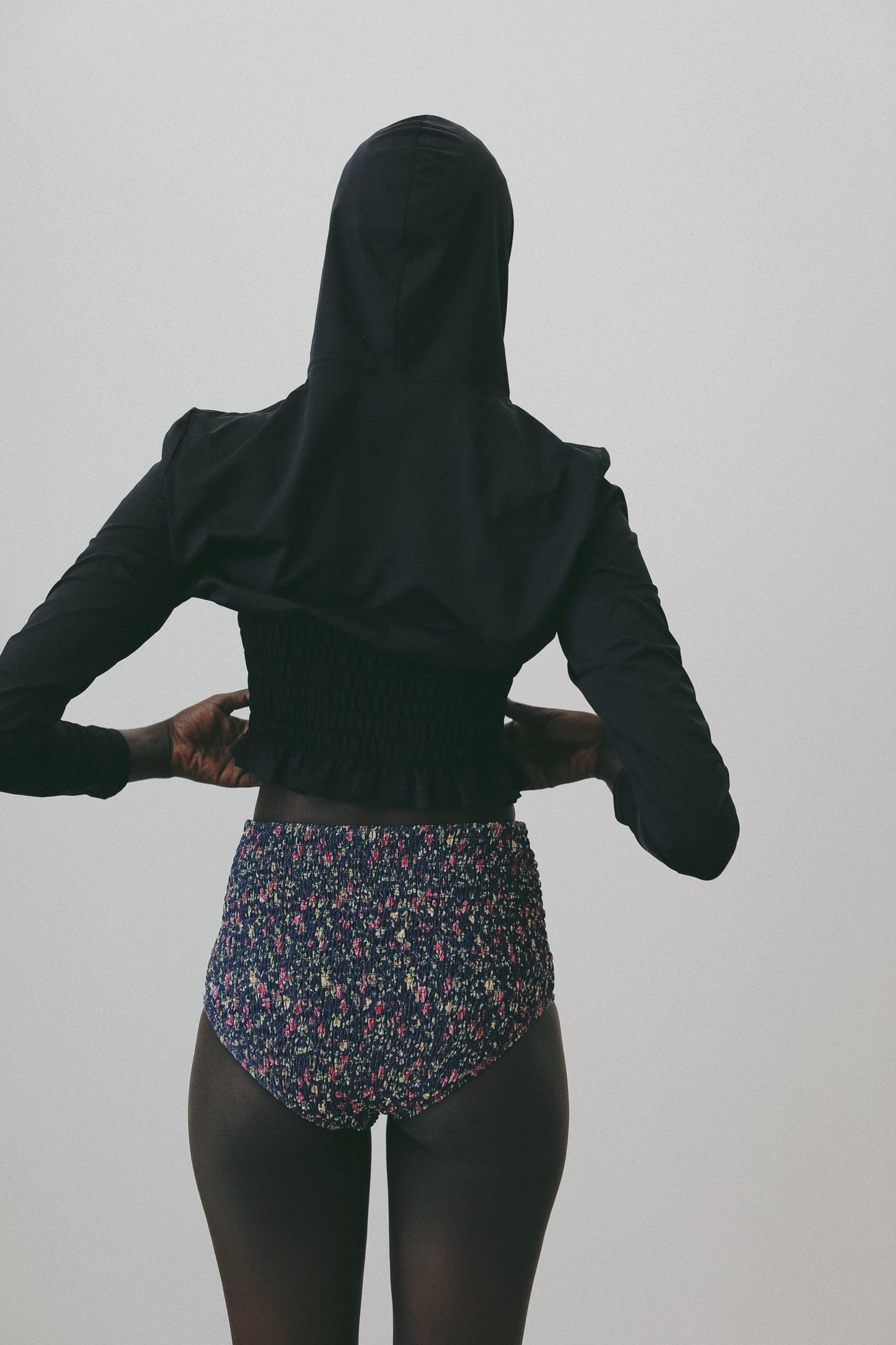 Shirring Flower High Bottom