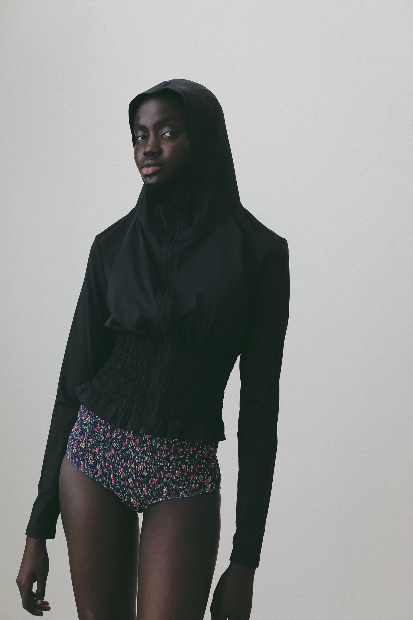 Shirring Flower High Bottom